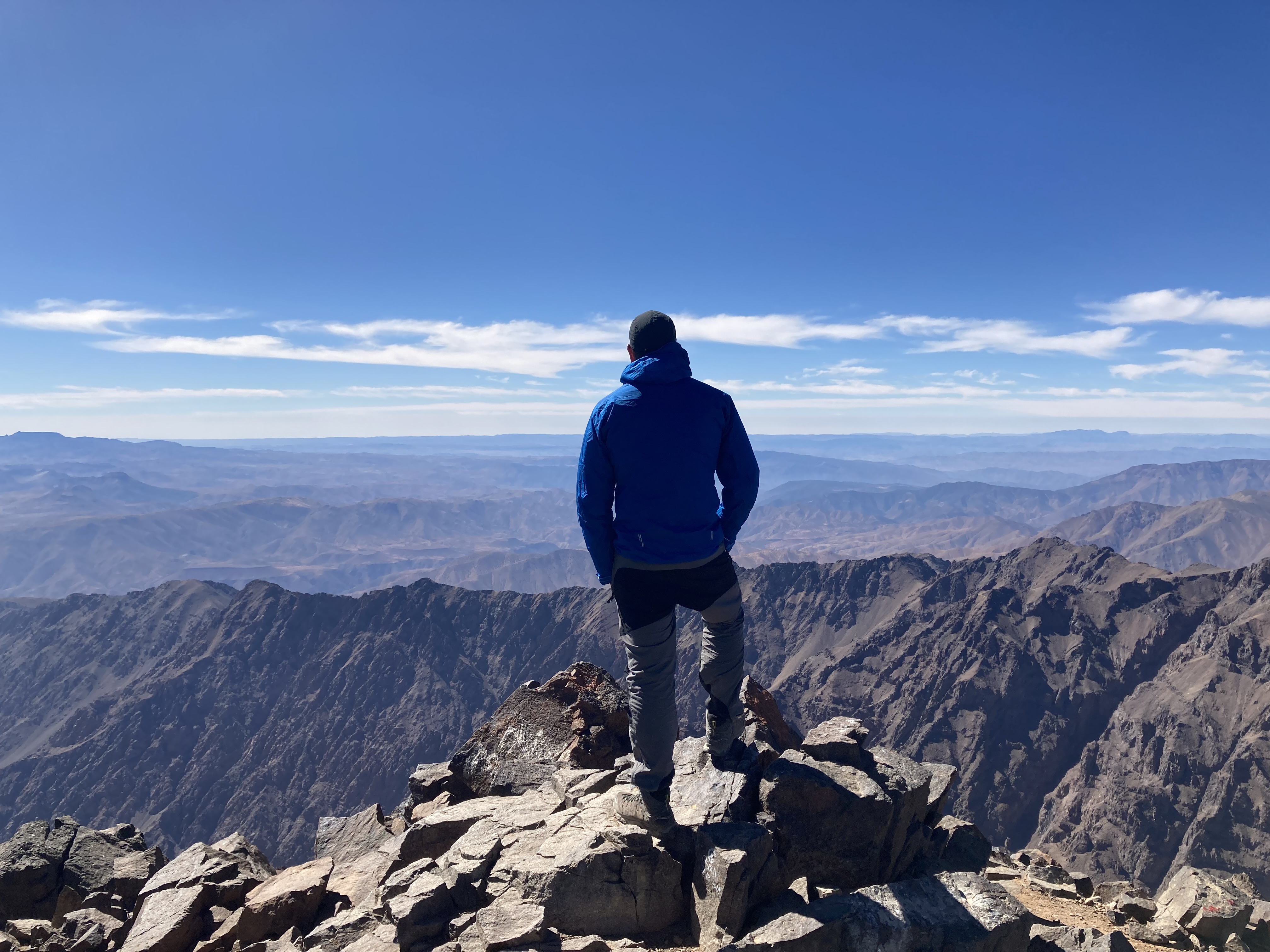 Tom Flint on a mountain summit
